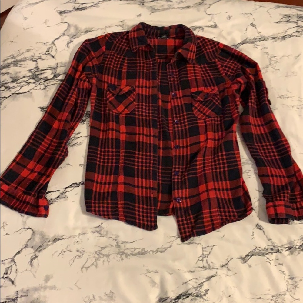 *SOLD* Flannel Red & Black